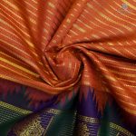 10 Yards Kalyani Cotton Sarees - Rust Orange SASTKC0032474 - Image 2