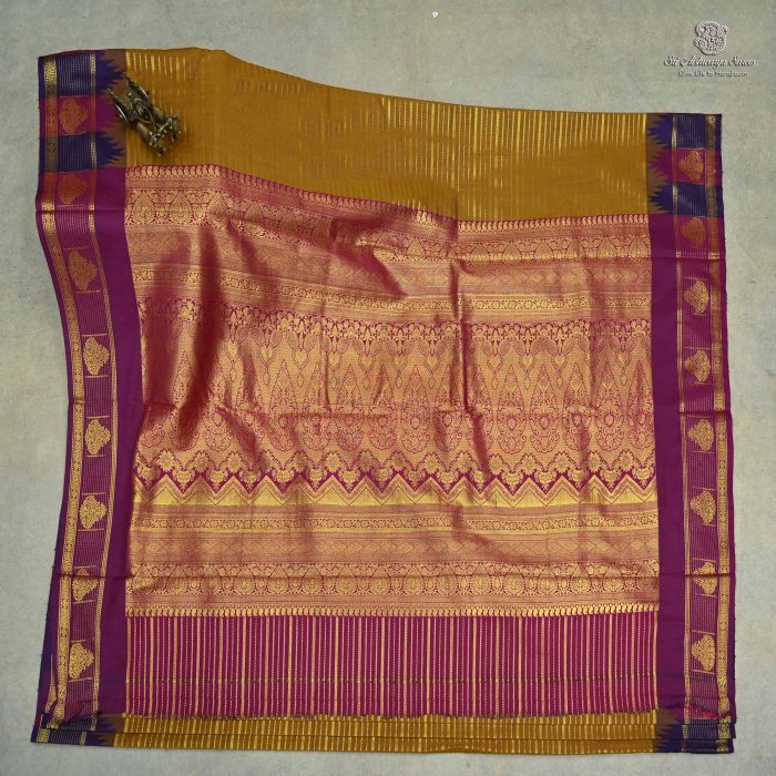 10 Yards Kalyani Cotton Sarees - Golden Brown SASTKC0032475 - Image 1