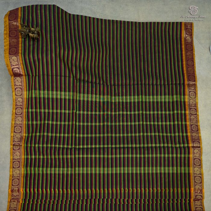 10 Yards Pure Cotton Sarees - Multi Color SASTC0032482 - Image 1