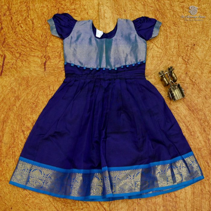 ReadyMade Frocks - Berry Blue (Age- 1 to 2 year) SASPW0032590 - Image 1