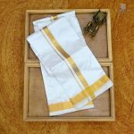 8 Muzham Silk Dhoti UnBleached - SASDS0032678