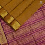 10 Yards Silk Cotton Sarees - Medallion Yellow SAST0032685 - Image 3