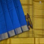 10 Yards Silk Cotton Sarees - Peacock Blue SAST0032700