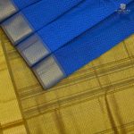 10 Yards Silk Cotton Sarees - Peacock Blue SAST0032700 - Image 3