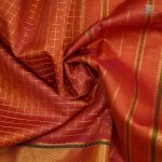 10 Yards Silk Cotton Sarees - Burnt Orange SAST0032705 - Image 2