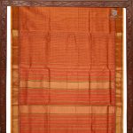10 Yards Silk Cotton Sarees - Burnt Orange SAST0032705 - Image 4
