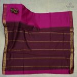 10 Yards Semi Silk Cotton Sarees - Magenta Pink SASPT0032729