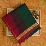 Silk Cotton Sarees Bottle Green Color SAS0032722 - Image 6