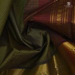 10 Yards Silk Cotton Sarees - Mehendi Green SAST0033010 - Image 2