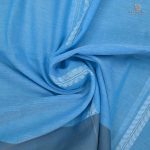 Khadi Cotton Sarees - Baby Blue SASC0033059 - Image 2