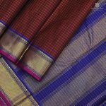 Pure Kanjivaram Silk Sarees  Dark Maroon SASPS0033314 - Image 4