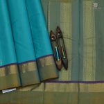 Pure Kanchivaram Silk Saree Turquoise Blue SASPS0033327