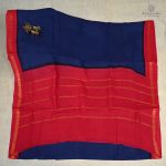 9 Yards Sungudi Cotton Sarees Blue SASTC0033466