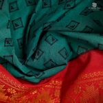 9 Sungudi Cotton Saree - Light Emerald Green SASTC0033503 - Image 2