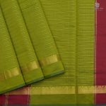 Semi Silk  Cotton Sarees –Mehndi Green SASPC0032845