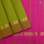 Semi Silk  Cotton Sarees – Lime Green SASPC0033219