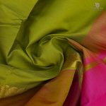Semi Silk  Cotton Sarees – Lime Green SASPC0033219 - Image 2