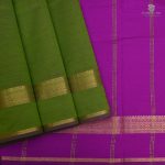 Semi Silk  Cotton Sarees – Mehndi Green SASPC0033238