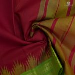 Kanchi Cotton Saree Maroon SASC0033410 - Image 3
