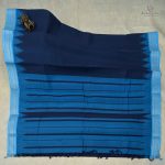 Kanchi Cotton Saree Navy blue SASC0033413 - Image 3