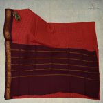 Sungudi Cotton Sarees – Dark Orange  SASC0033441