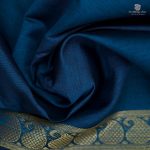 10 Yards Semi Silk Cotton Sarees – Peacock Blue –  SASPT0033446 - Image 2