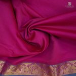 10 Yards Semi Silk Cotton Sarees –Magenta SASPT0033450 - Image 2