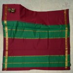 10 Yards Semi Silk Cotton Sarees –Maroon SASPT0033451
