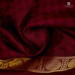 10 Yards Semi Silk Cotton Sarees –Maroon SASPT0033451 - Image 2