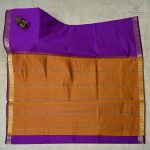 10 Yards Semi Silk Cotton Sarees –Purple SASPT0033453