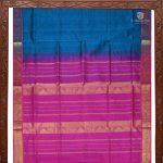 Silk Cotton Sarees Peacock Blue SAS0033144 - Image 5