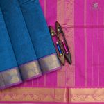 Silk Cotton Sarees Peacock Blue SAS0033144