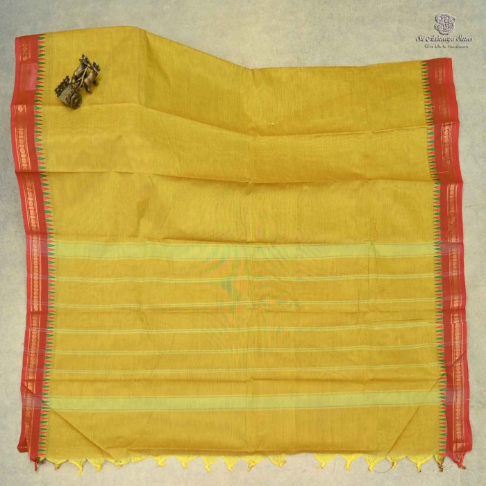 Kanchi Cotton Saree Sampangi Green SASC0033523 - Image 3