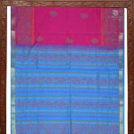 Semi Silk Cotton Printed Sarees –Magenta Pink  SASPC0033601 - Image 4