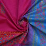 Semi Silk Cotton Printed Sarees –Magenta Pink  SASPC0033601 - Image 2