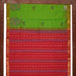 Semi Silk Cotton Printed Sarees –Vibrant Green SASPC0033602 - Image 4