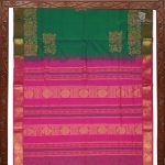 Semi Silk Cotton Printed Sarees –– Menedea   Green SASPC0033603 - Image 3