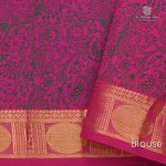 Semi Silk Cotton Printed Sarees –– Menedea   Green SASPC0033603 - Image 2
