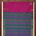 Semi Silk Cotton Printed Sarees –Magenta  SASPC0033612 - Image 4