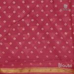 Jaipur Cotton Saree -Coral Pink SASC00333641 - Image 3