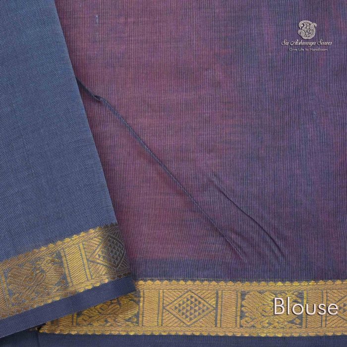 Silk Cotton Sarees Pinkish Red  SAS0033648 - Image 4
