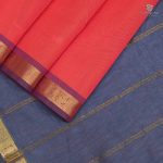 Silk Cotton Sarees Pinkish Red  SAS0033648 - Image 3