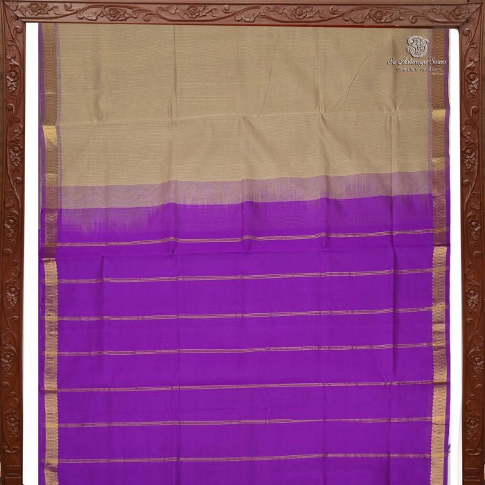 Silk Cotton Sarees Sandal Beige SAS0033652 - Image 5