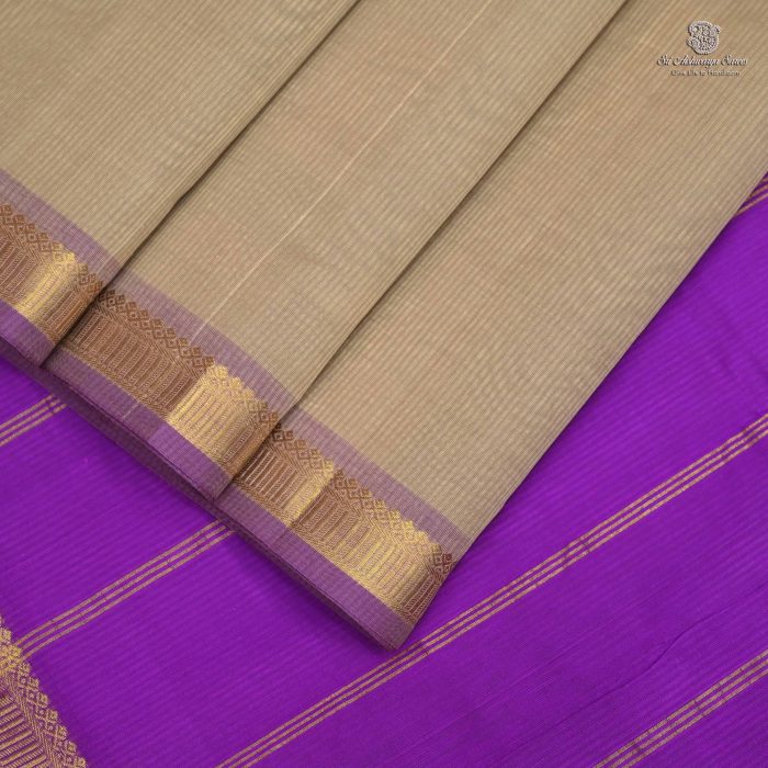 Silk Cotton Sarees Sandal Beige SAS0033652 - Image 3