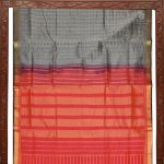 Silk Cotton Saree Grey SAS0033655 - Image 5