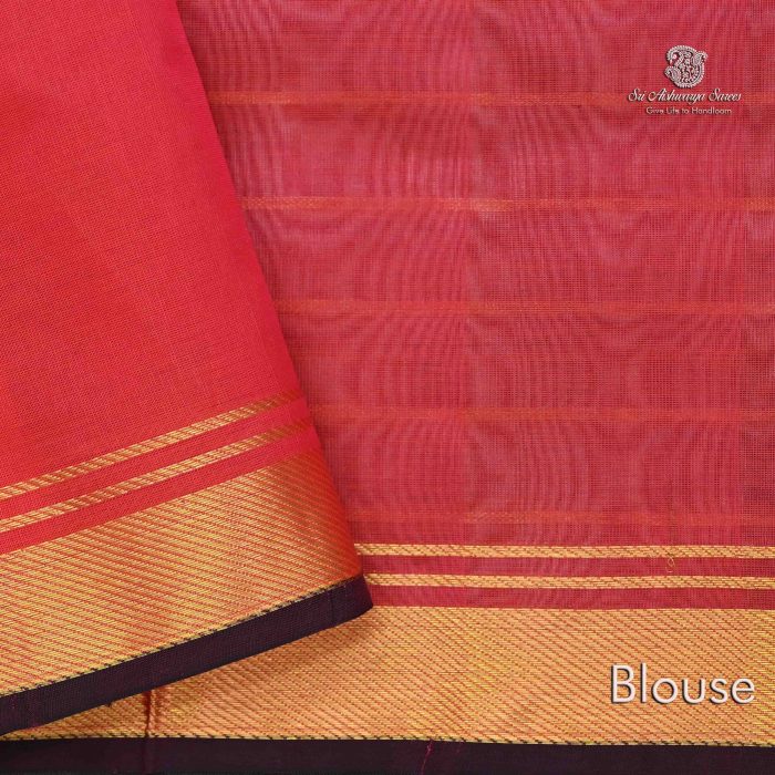 Silk Cotton Saree Grey SAS0033655 - Image 4
