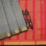 Silk Cotton Saree Grey SAS0033655