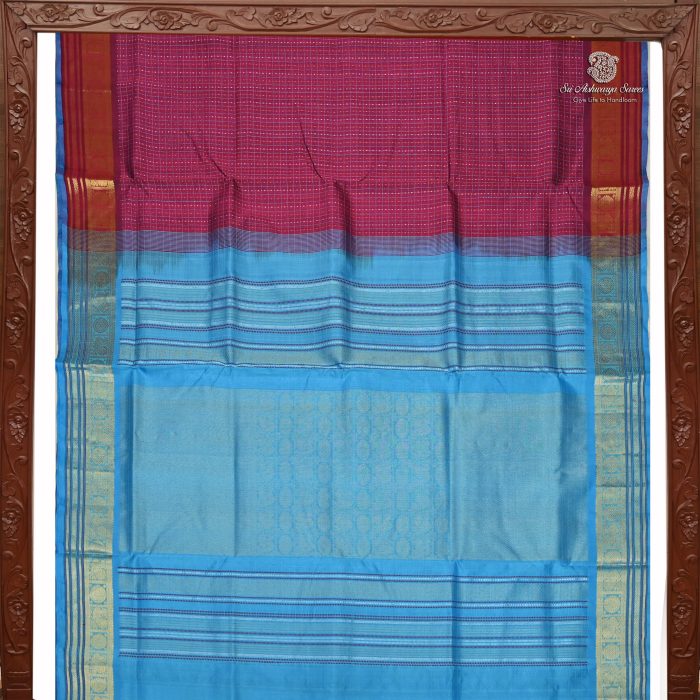 Silk Cotton Sarees  Muthukattam –Berry  Majenta SAS0033667 - Image 5