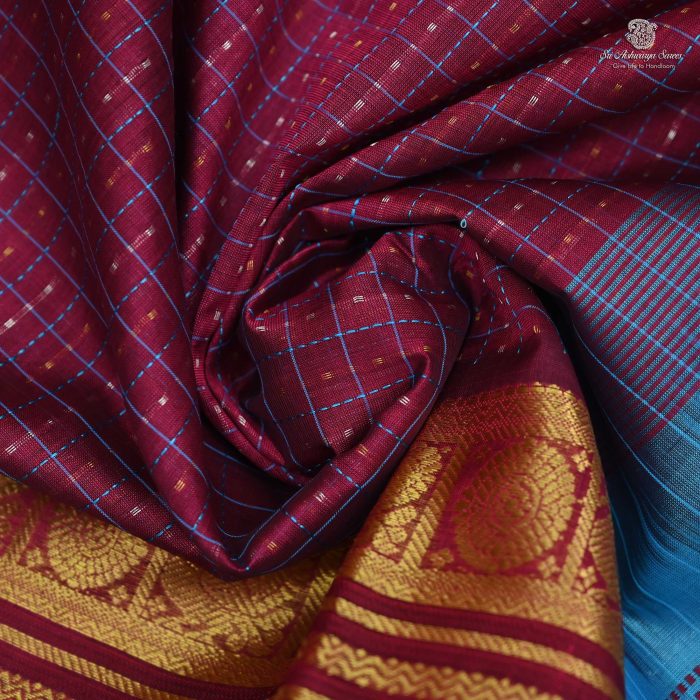 Silk Cotton Sarees  Muthukattam –Berry  Majenta SAS0033667 - Image 2