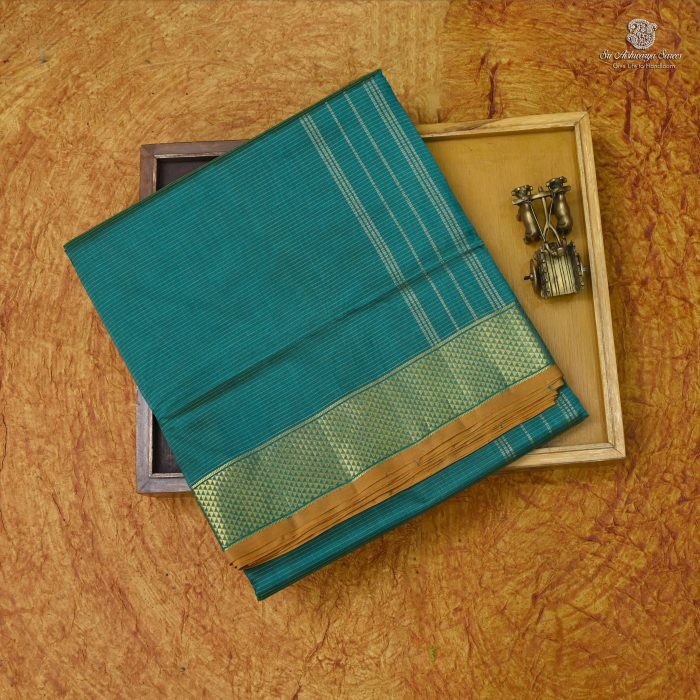 Silk Cotton Sarees Vairaoosi  – Dark Teal  SAS0033682 - Image 6